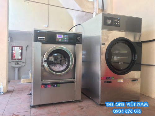 Máy giặt công nghiệp Unimaxtech lắp đặt cho xưởng giặt